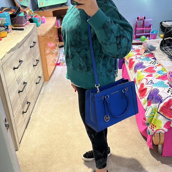 Michael Kors Electric Blue Dillon TZ MD EW Satchel - Picture 6 of 6